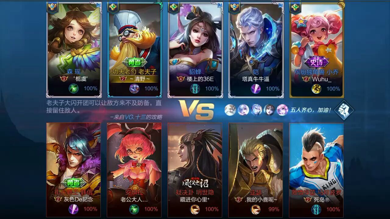 老夫子现状1v4